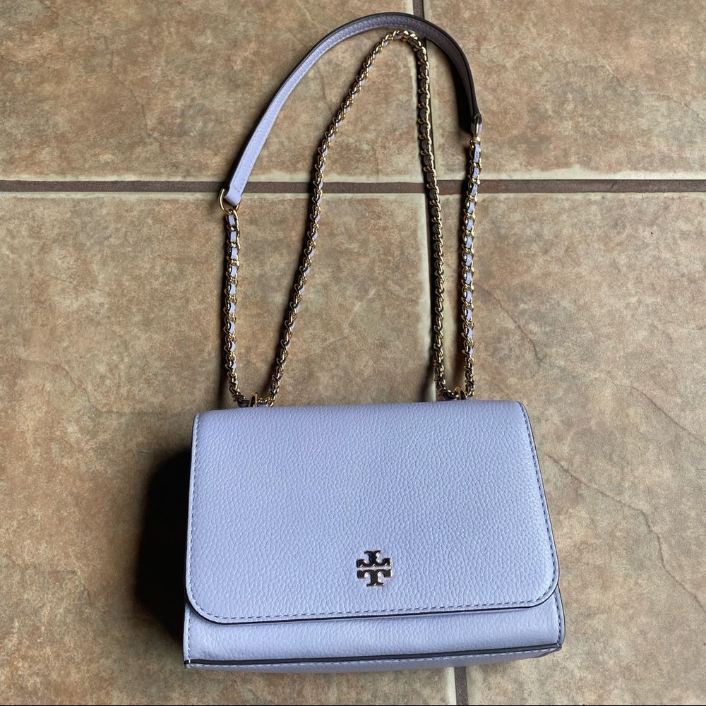 NWOT Tory Burch Mini Carter Pebble Leather Crossbody - Picture 2 of 12